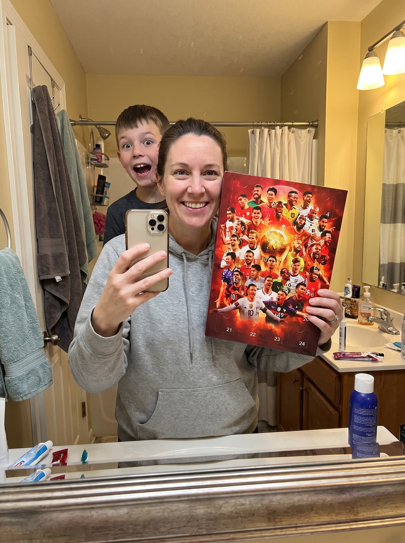 Sarah M. My son's face every morning opening a new door is priceless.